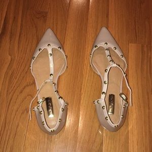 Halogen Flats with studs - two tone - size 7.5
